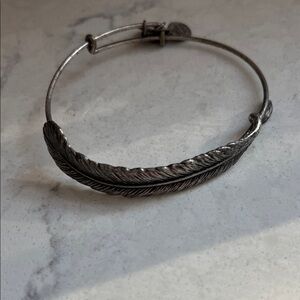 Alex and Ani Silver Feather Bracelet